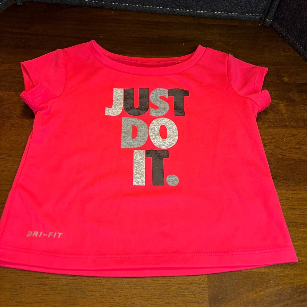 Nike Dri Fit Tee (Toddler) 24 months‎ Hot Pink Just Do It